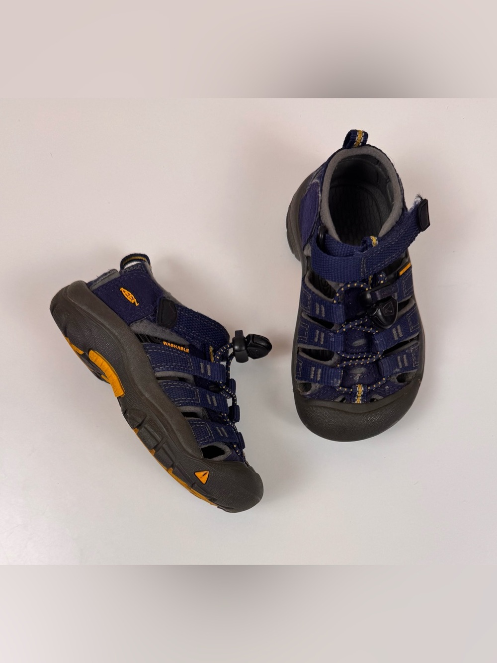 Keen Little Kids' Newport H2 in Blue Depths/Gargoyle size 8